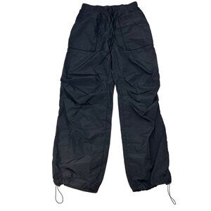 Beivy Windbreaker Pants Women’s Size Medium Black Drawstring Adjustable Cuff